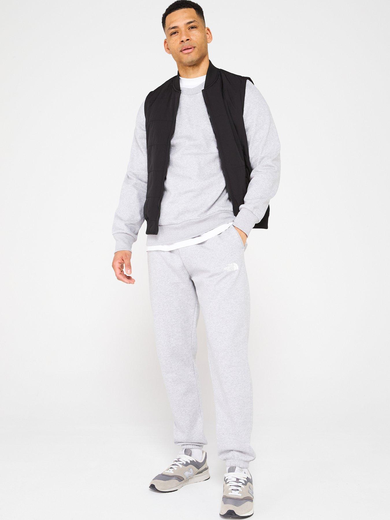  image of the-north-face-mens-simple-dome-crew-sweatshirt-grey