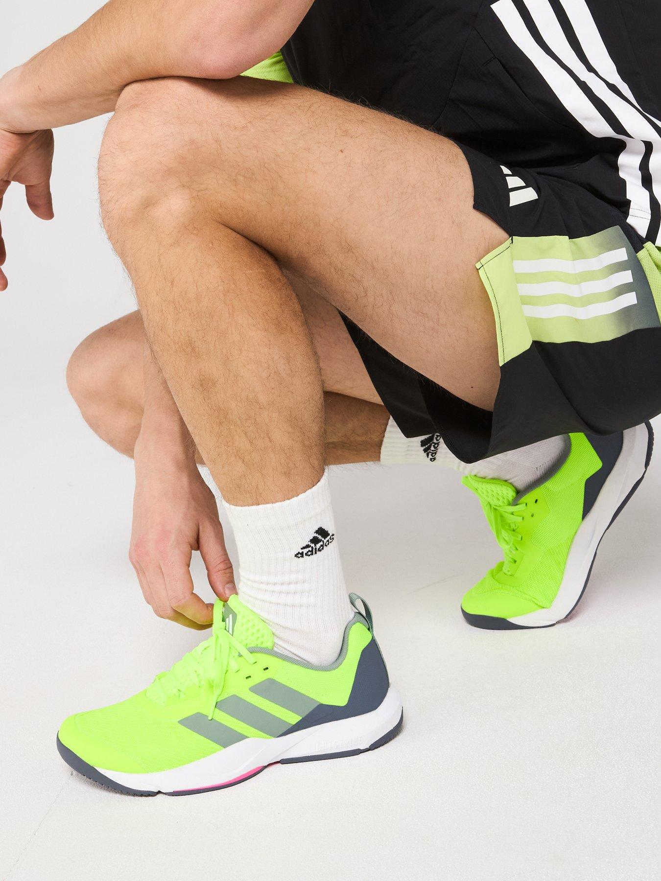 undefined Mens Training Rapidmove 2 Trainers - Yellow - Lucid Lemon/Silver Green