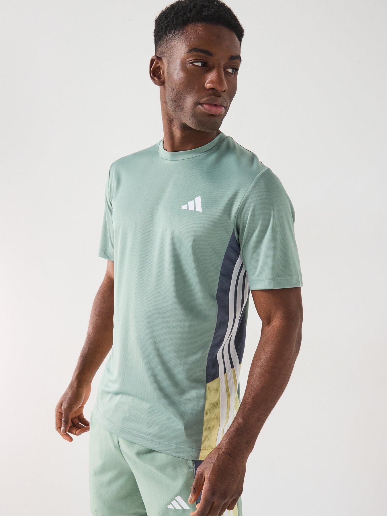 adidas-mens-train-essentials-colour-block-t-shirt-silver-green