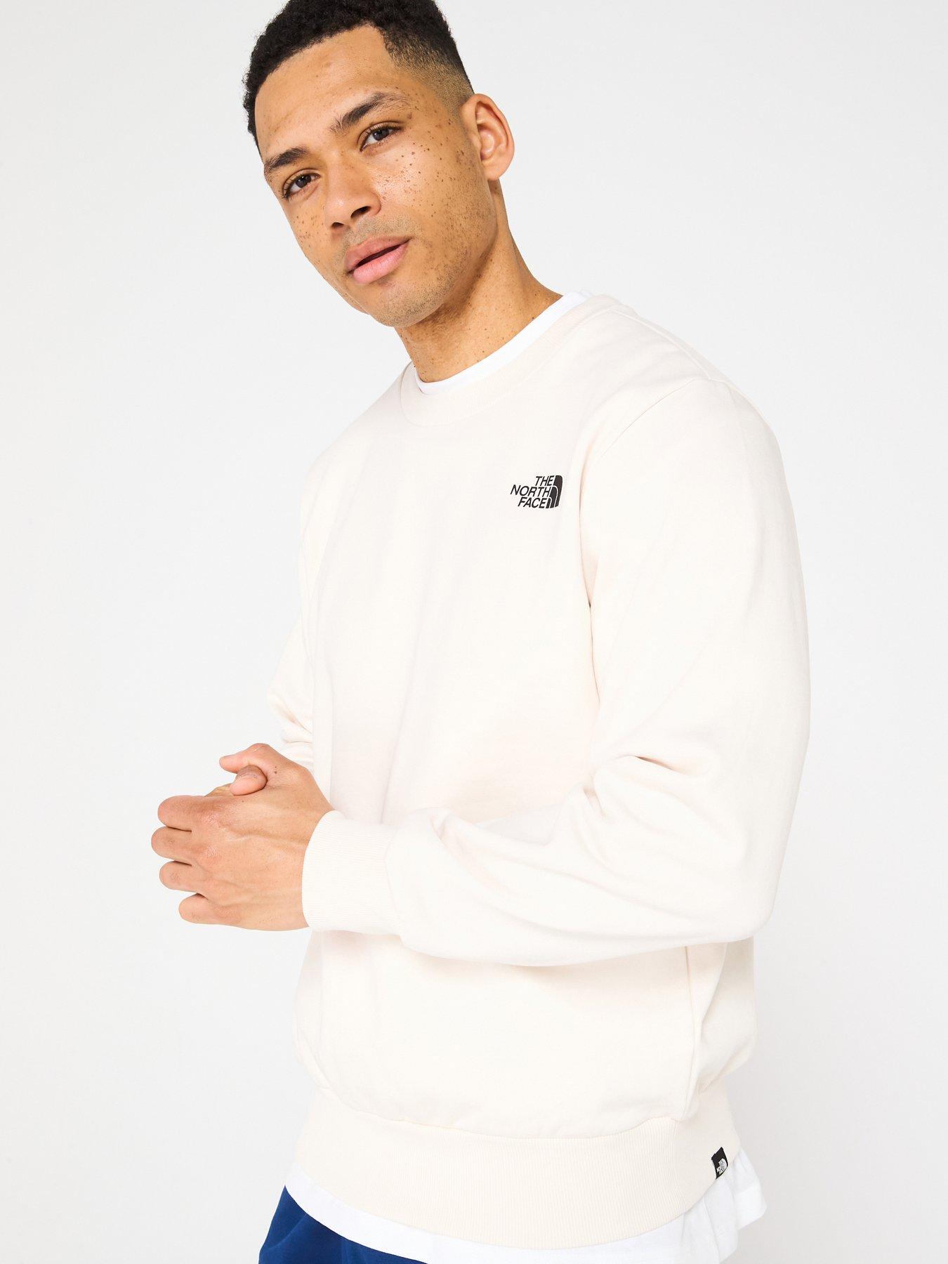  image of the-north-face-mens-simple-dome-crew-sweatshirt-cream