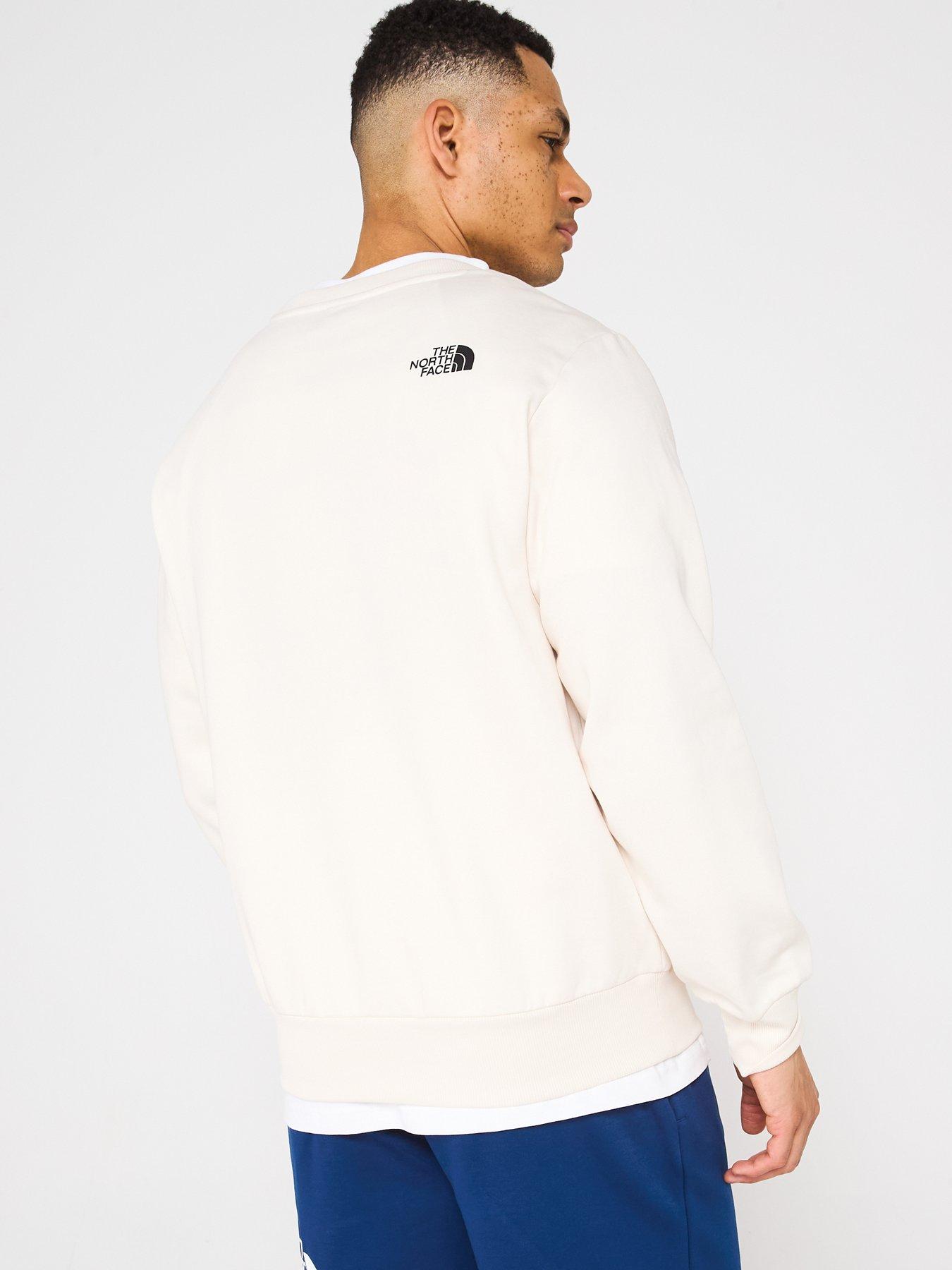  image of the-north-face-mens-simple-dome-crew-sweatshirt-cream