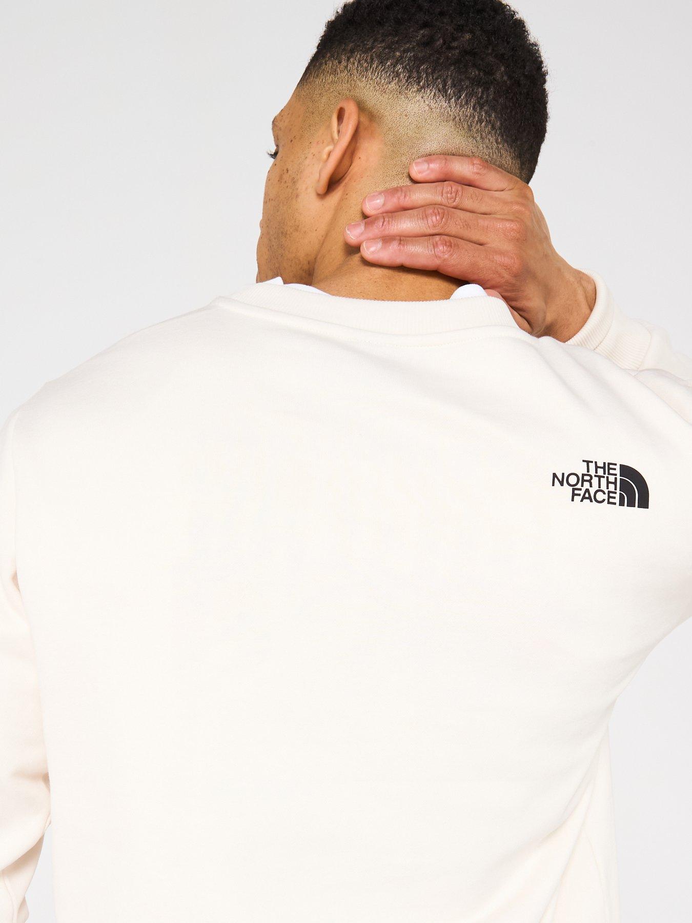  image of the-north-face-mens-simple-dome-crew-sweatshirt-cream