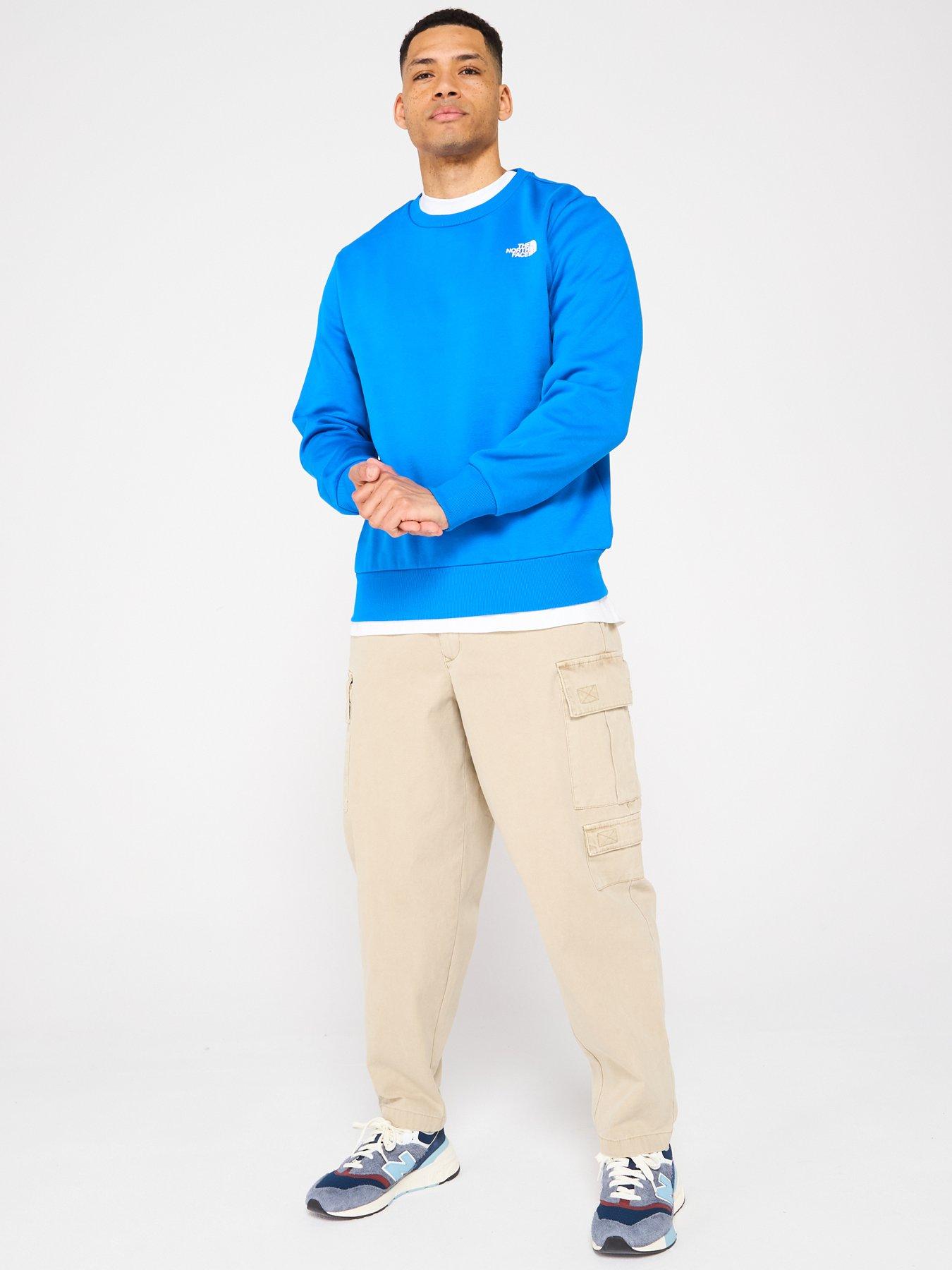  image of the-north-face-mens-simple-dome-crew-sweat-blue