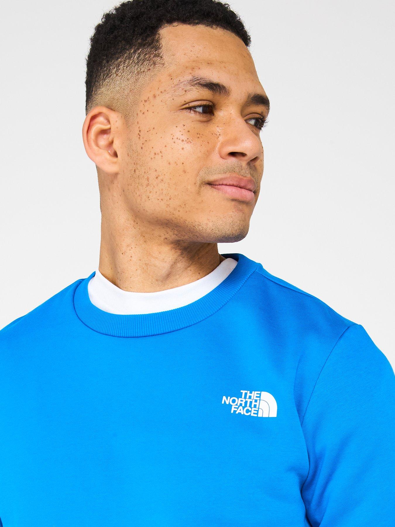  image of the-north-face-mens-simple-dome-crew-sweat-blue