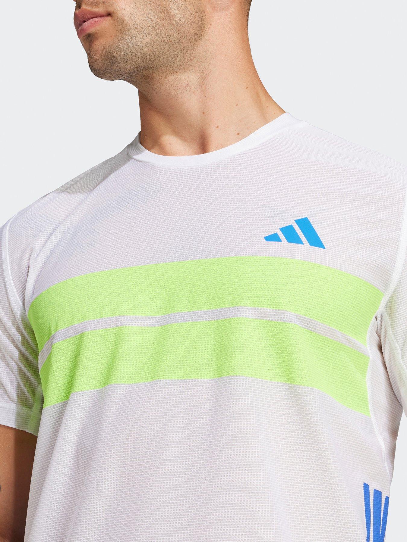  image of adidas-mens-running-adizero-t-shirt-white