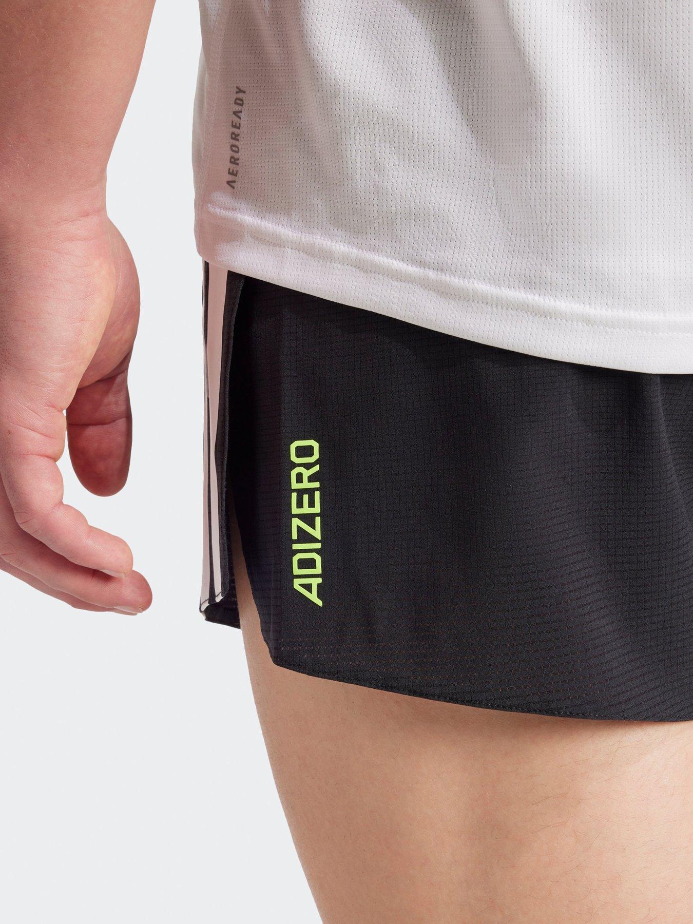  image of adidas-mens-running-adizero-gel-insert-5-inch-pocket-shorts-black