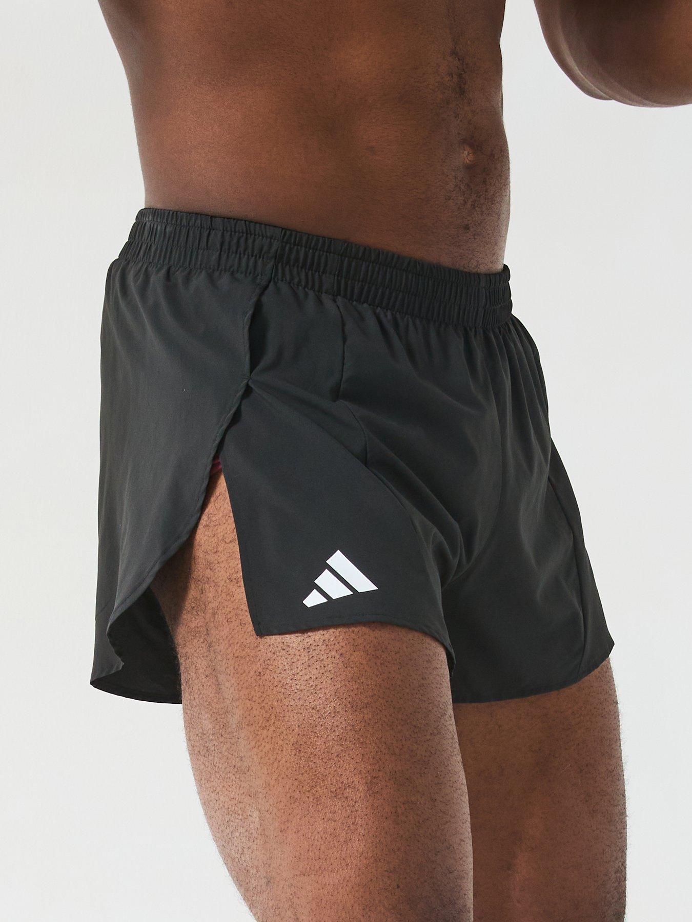  image of adidas-mens-running-adizero-split-shorts-black