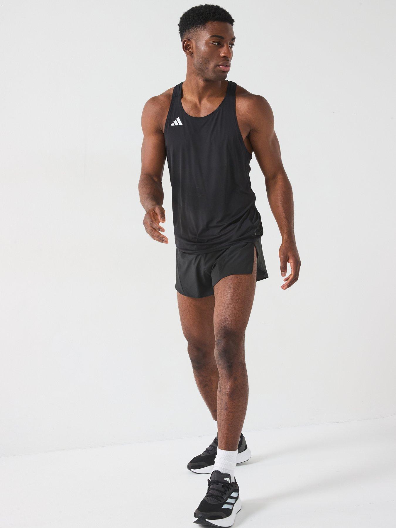  image of adidas-mens-running-adizero-split-shorts-black