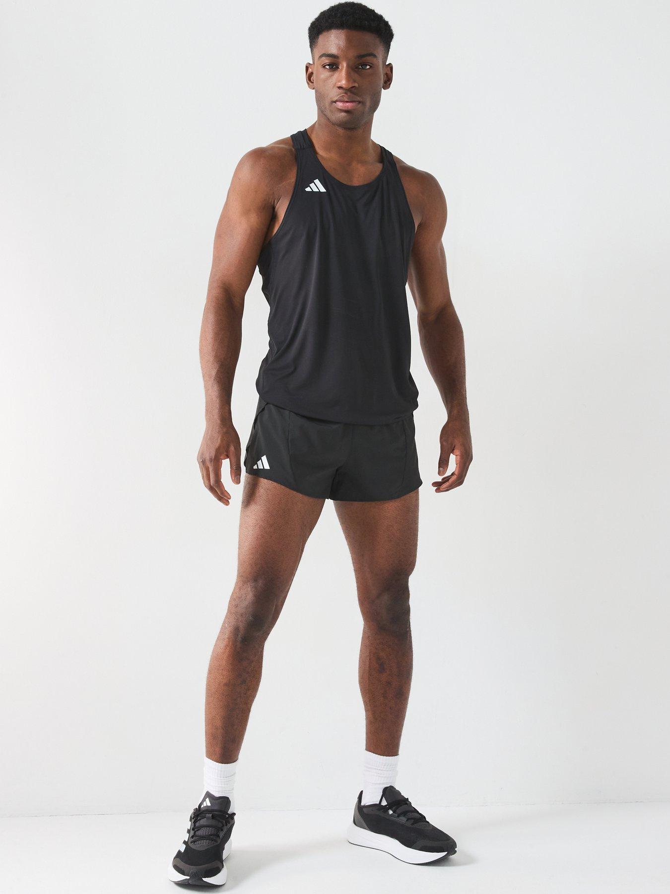  image of adidas-mens-running-adizero-split-shorts-black