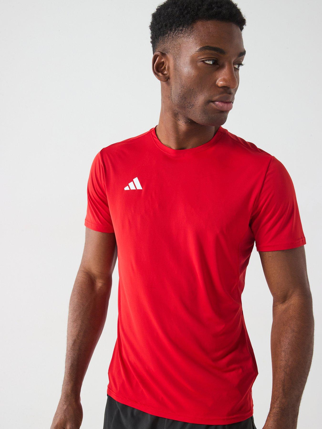 adidas-mens-running-adizero-t-shirt-red
