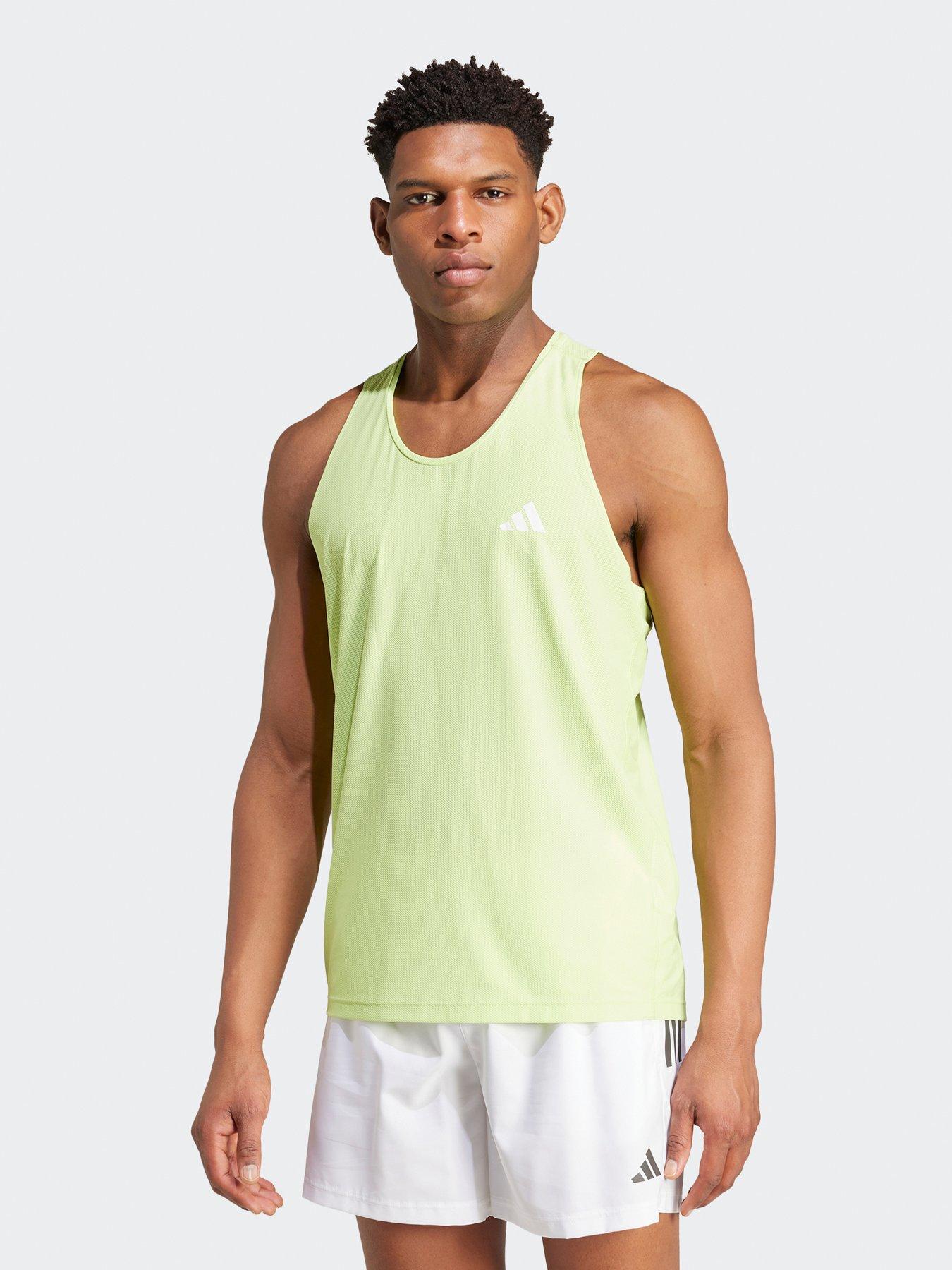  image of adidas-mens-running-own-the-run-tank-green