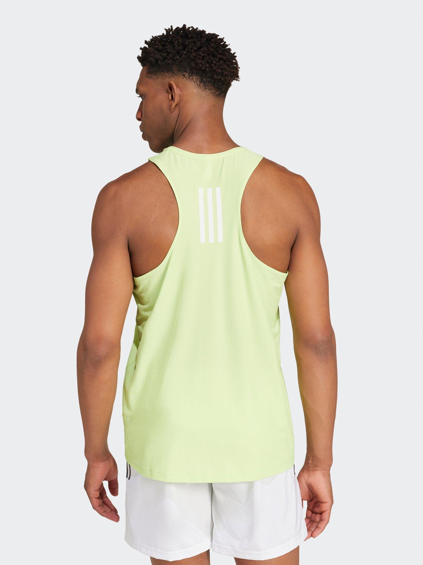  image of adidas-mens-running-own-the-run-tank-green
