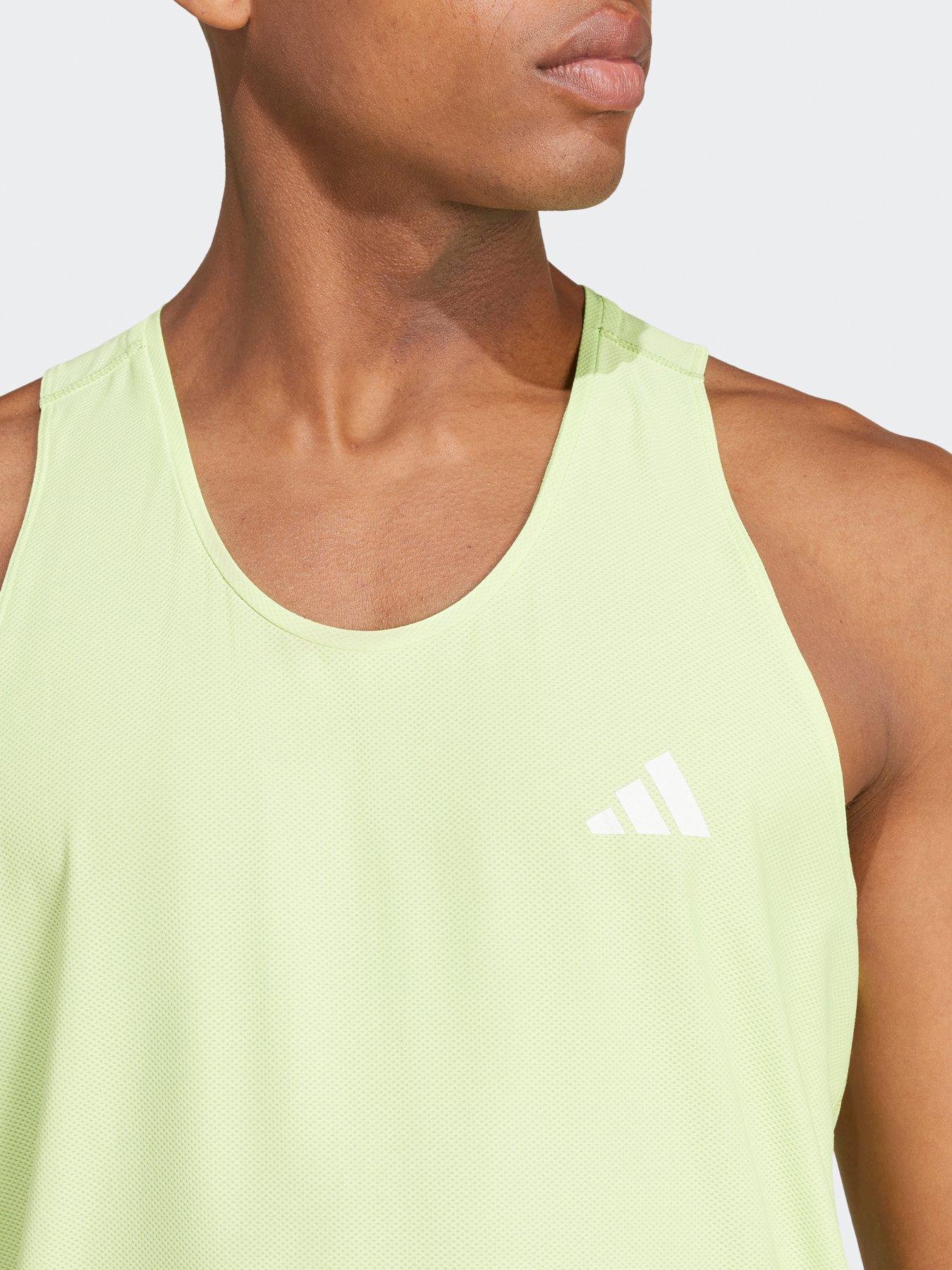  image of adidas-mens-running-own-the-run-tank-green