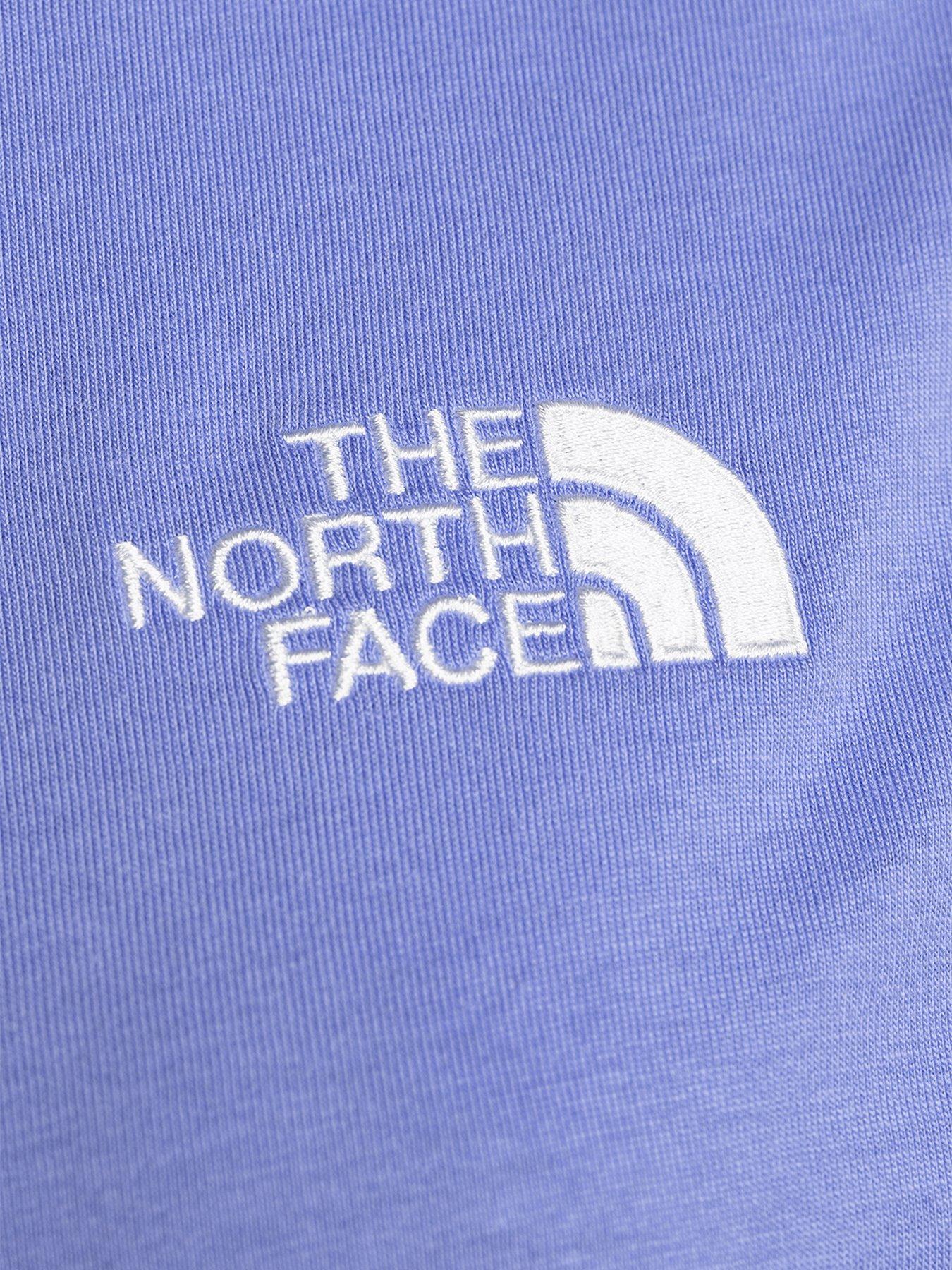  image of the-north-face-womens-short-sleeve-essential-oversized-tee-medium-blue