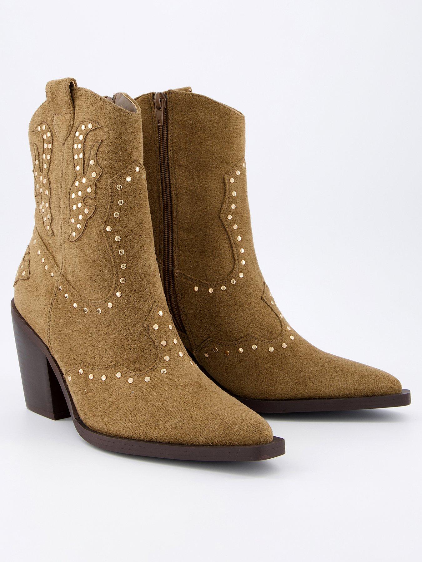  image of v-by-very-western-boot-taupe