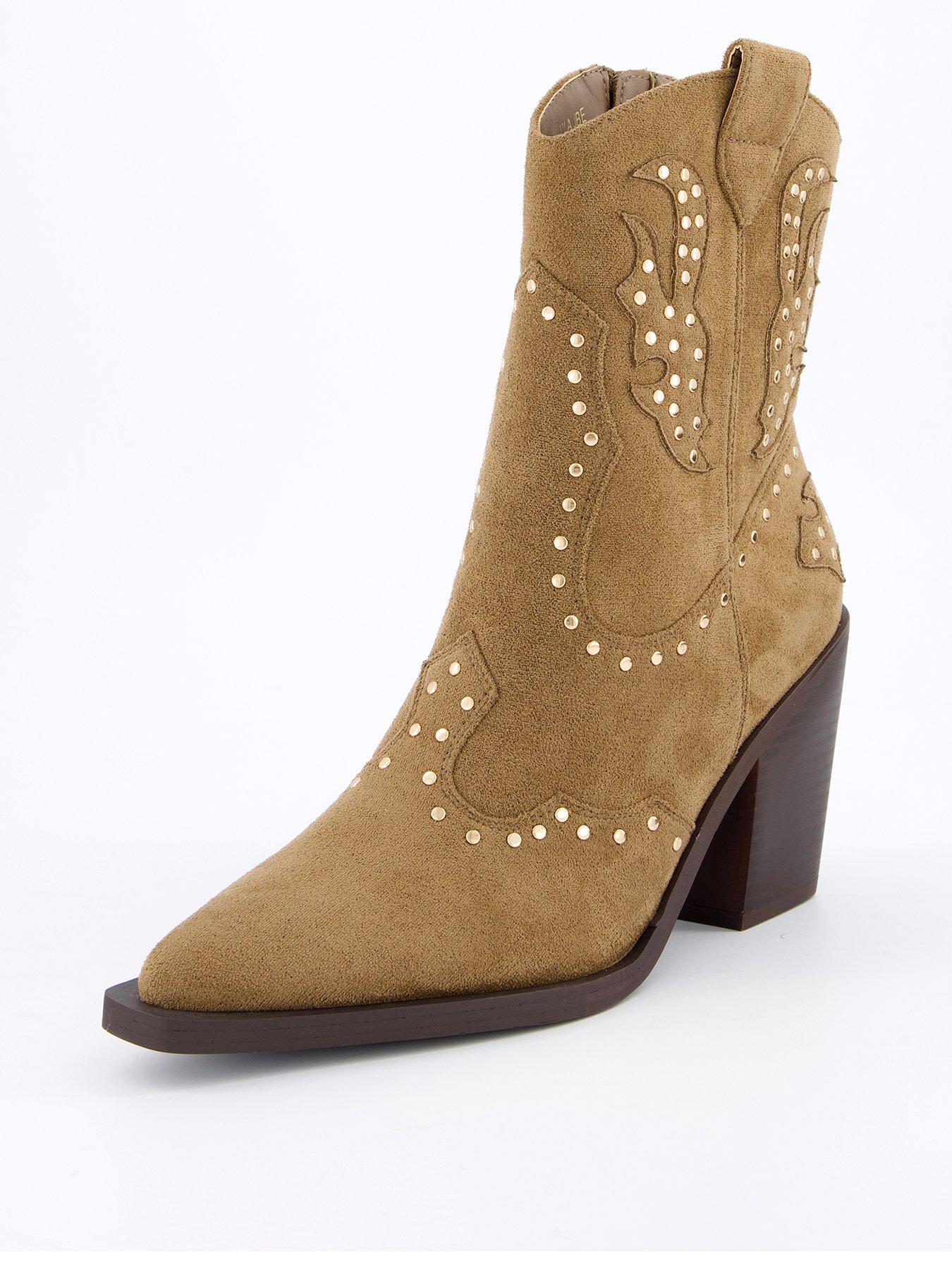  image of v-by-very-western-boot-taupe