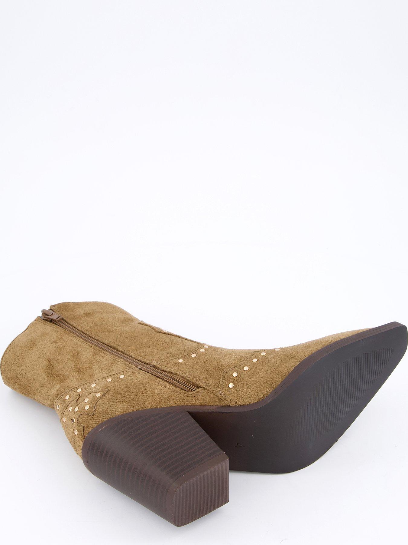  image of v-by-very-western-boot-taupe