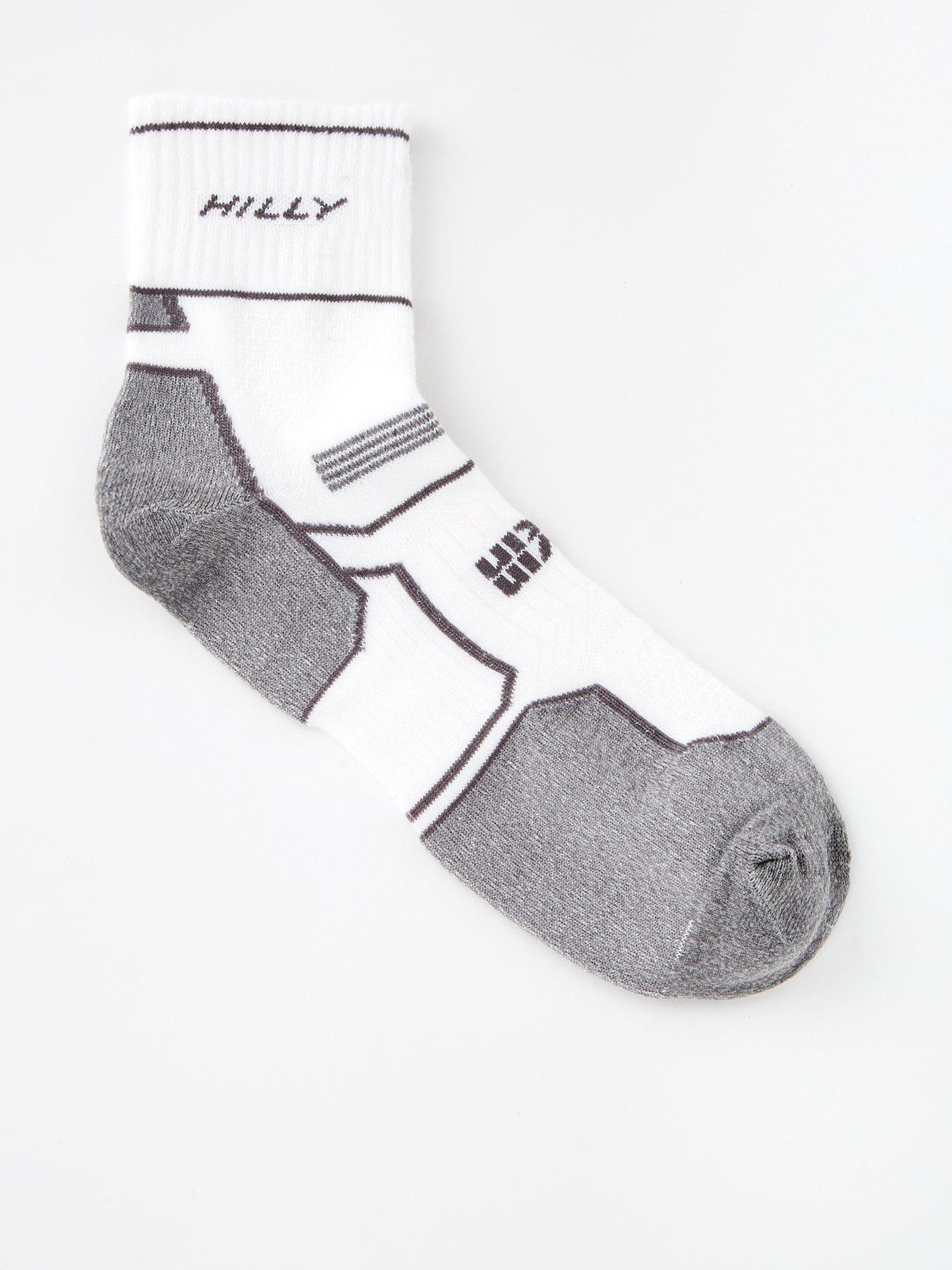 Image 1 of 3 of Hilly Twin Skin Anklet Med Running Sock - White