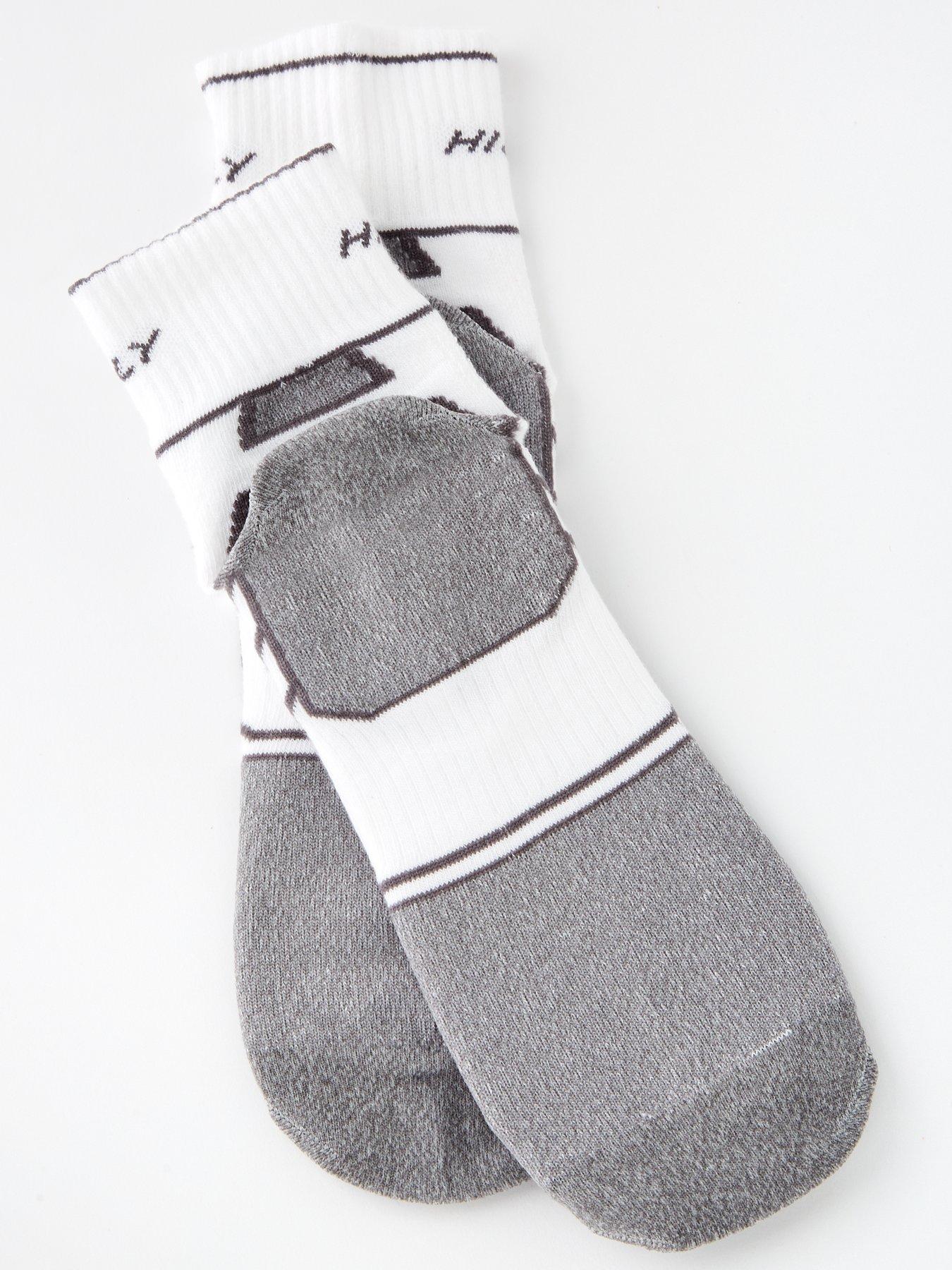 Image 3 of 3 of Hilly Twin Skin Anklet Med Running Sock - White