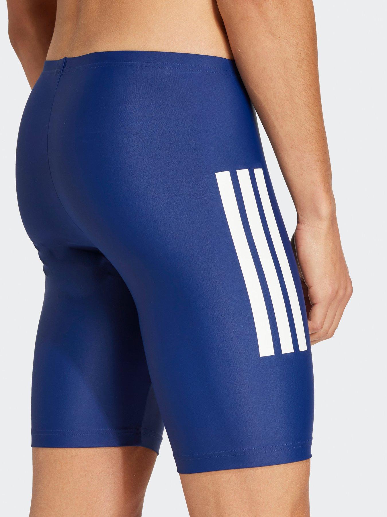 adidas Mens Stripe Jammer Swim Shorts Navy Littlewoods