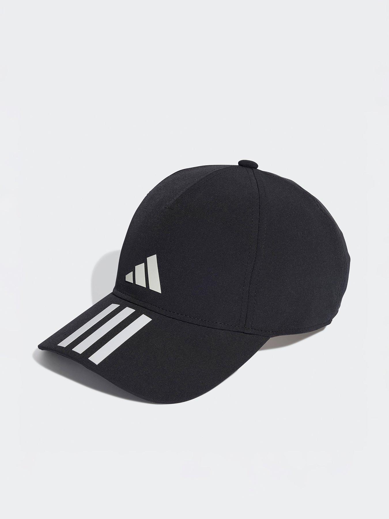 undefined Unisex Training Baseball 3 Stripe Cap - Black/White