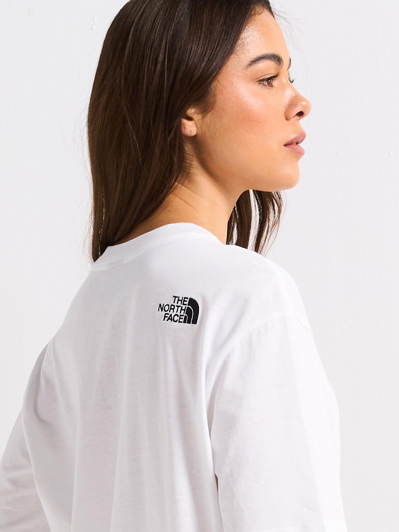 Image 4 of 6 of THE NORTH FACE Women's Short Sleeve Essential Oversized T-Shirt - White