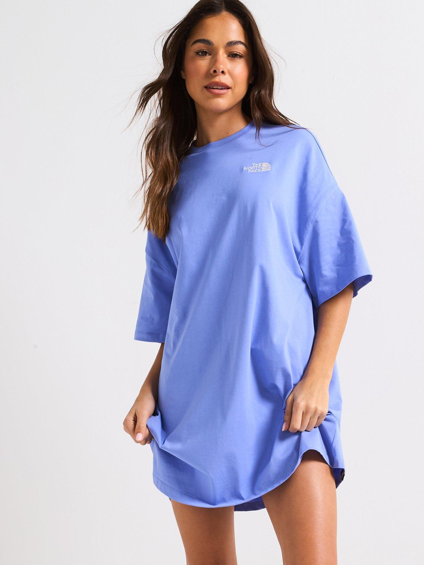 the-north-face-womens-short-sleeve-essential-oversized-tee-dress-medium-blue