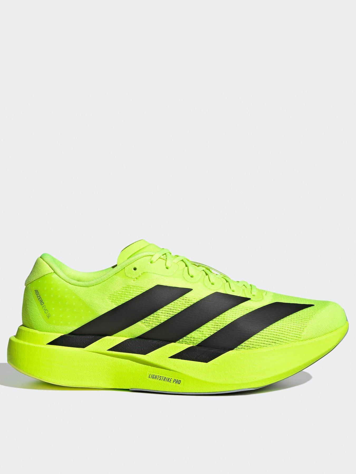  image of adidas-mens-running-adizero-evo-sl-trainers-yellow