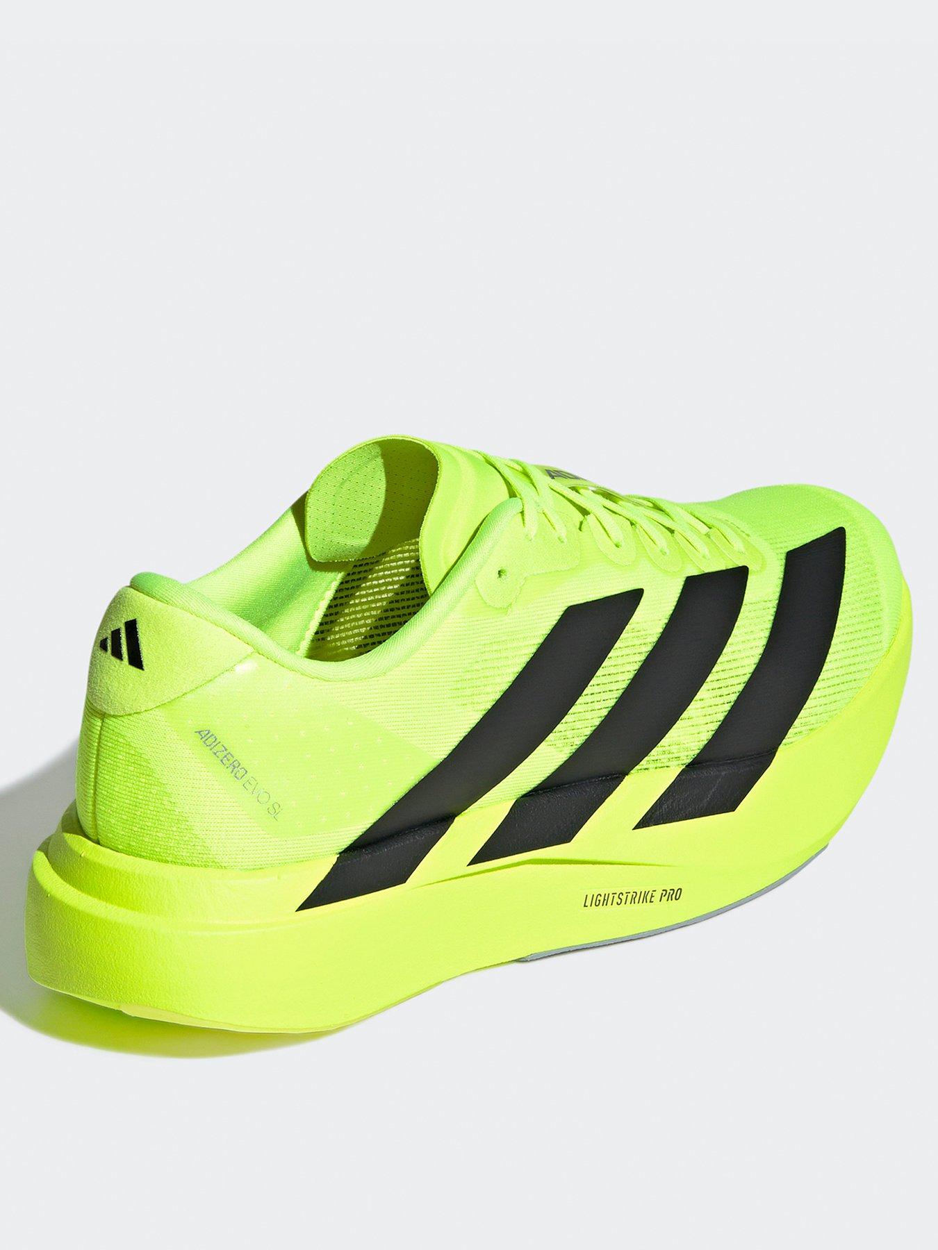 image of adidas-mens-running-adizero-evo-sl-trainers-yellow