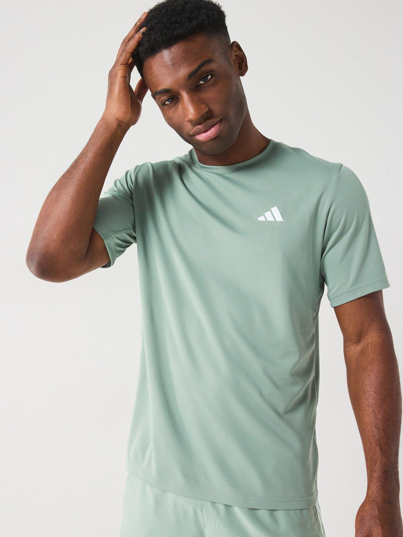  image of adidas-mens-running-own-the-run-t-shirt-green