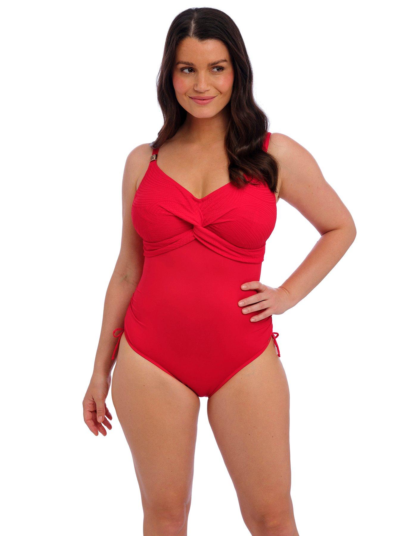 Fantasie Ottawa Underwired Twist Front Swimsuit - Red