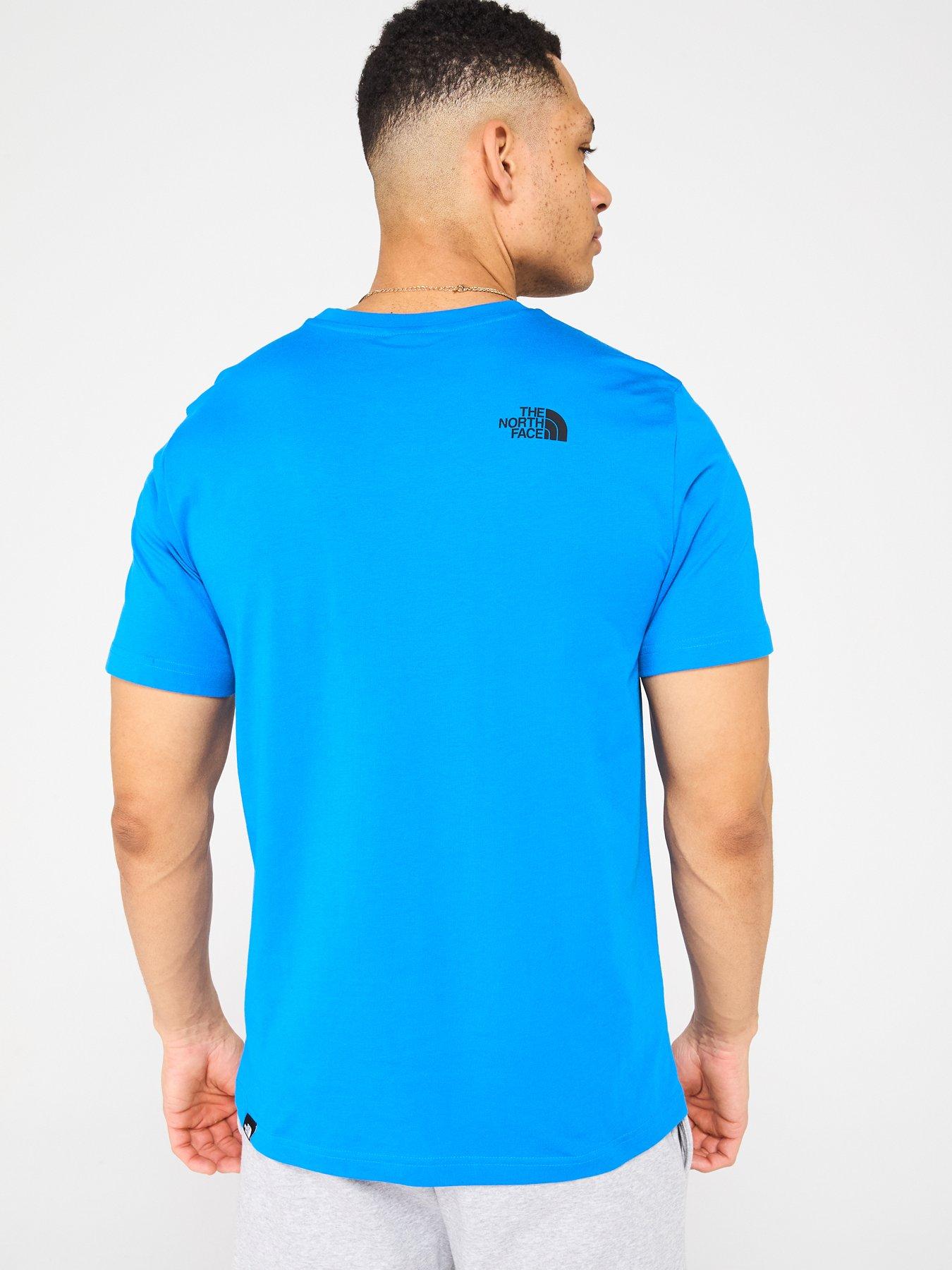  image of the-north-face-mens-short-sleeve-fine-tee-blue
