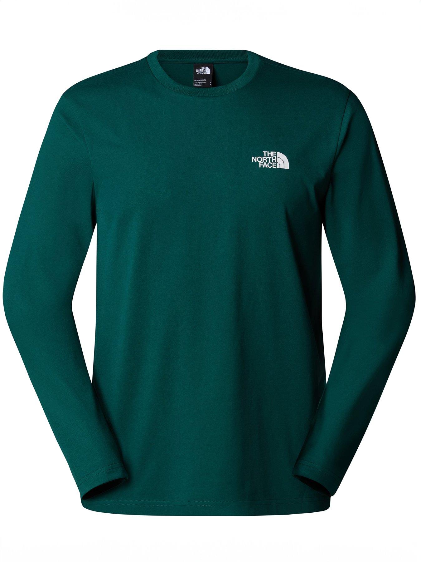 the-north-face-mens-long-sleeve-simple-dome-tee-green