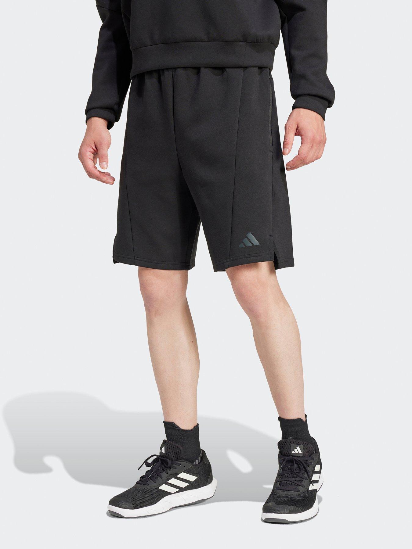  image of adidas-mens-training-d4t-7-inch-knit-shorts-black