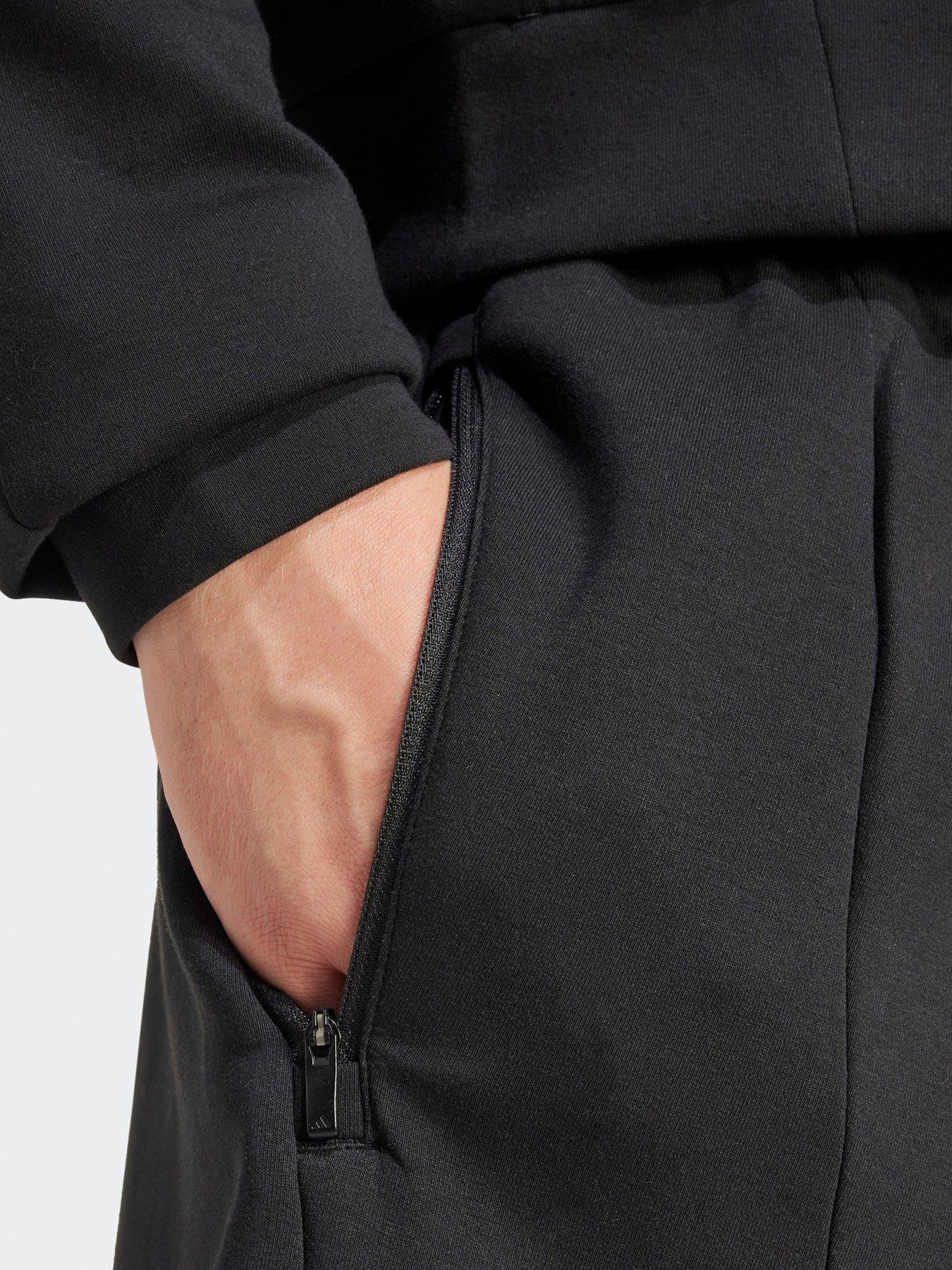  image of adidas-mens-training-d4t-7-inch-knit-shorts-black