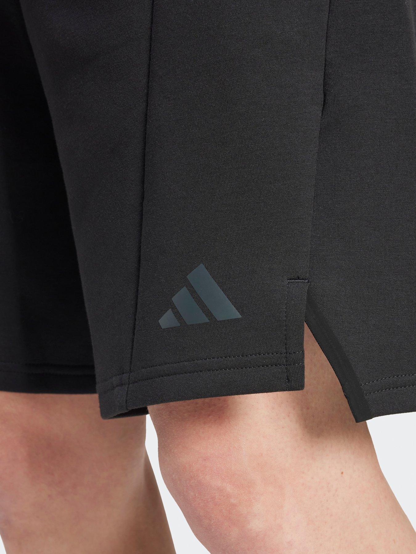  image of adidas-mens-training-d4t-7-inch-knit-shorts-black