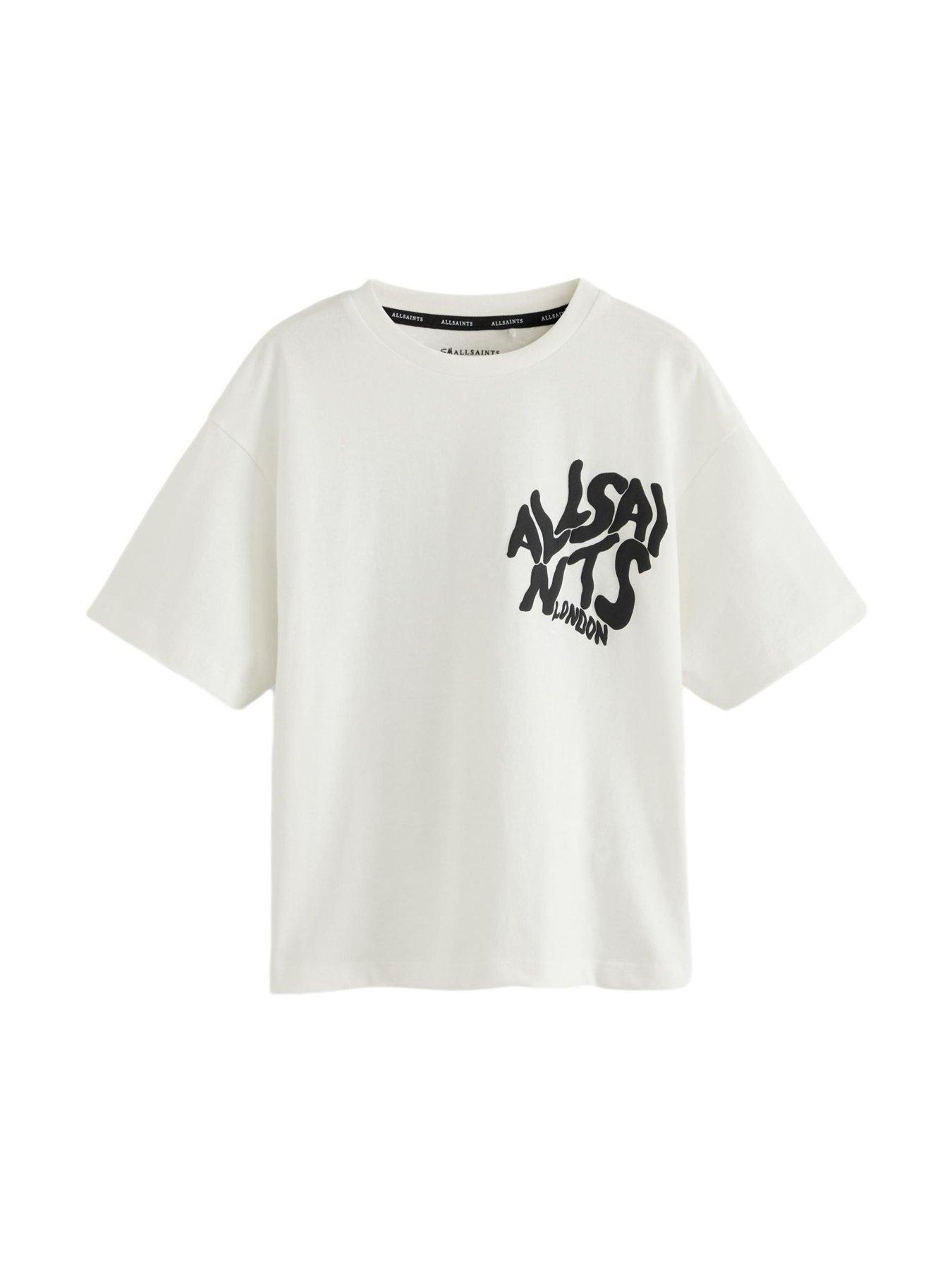 Image 4 of 7 of smALLSAINTS Boys Back Print Orlando Logo T-shirt - White
