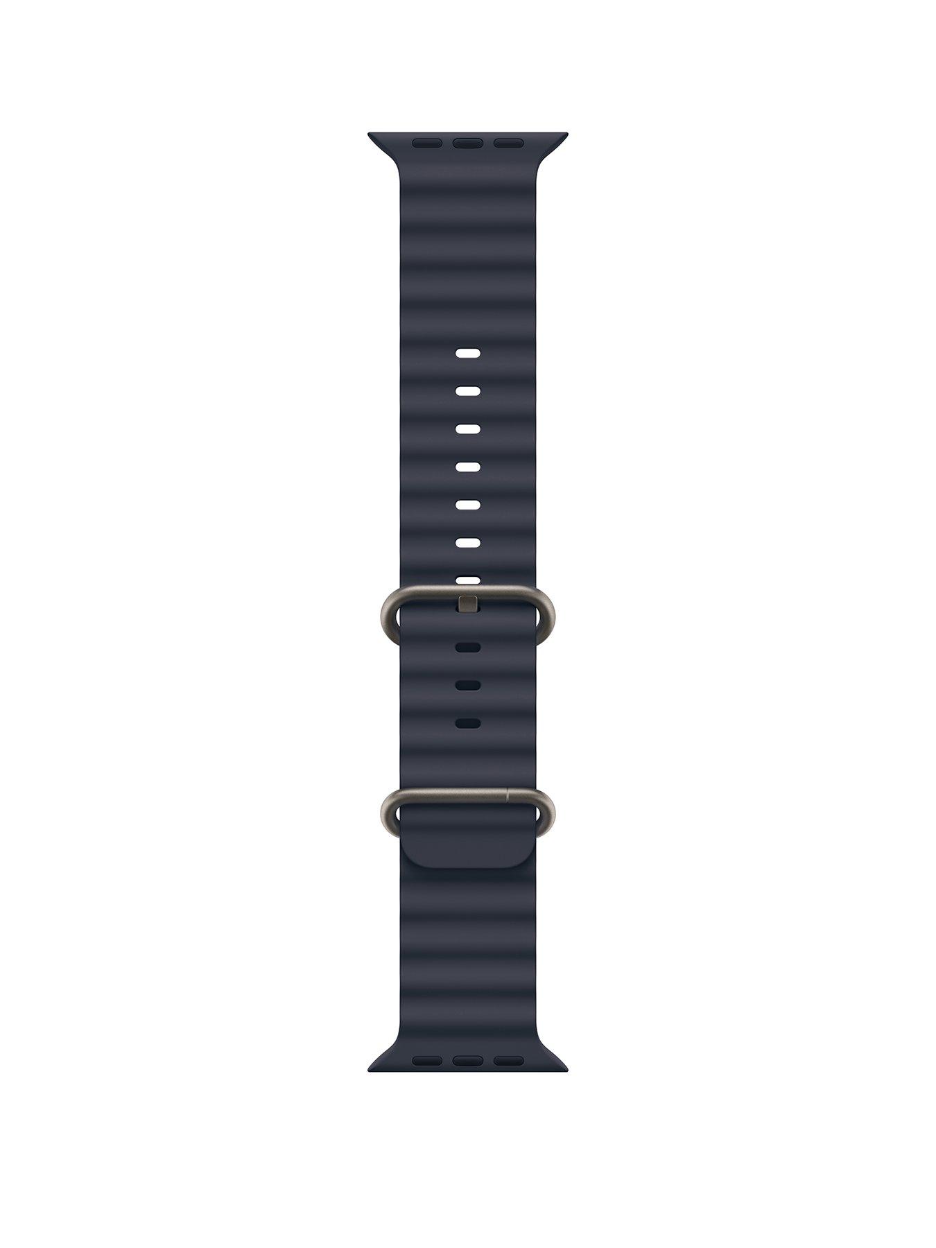  image of apple-watchnbsp49mm-navy-oceannbspband-natural-titanium-finish