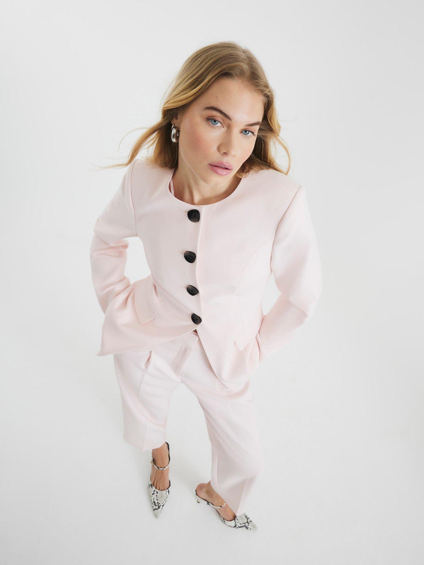  image of river-island-straight-leg-trouser-pink