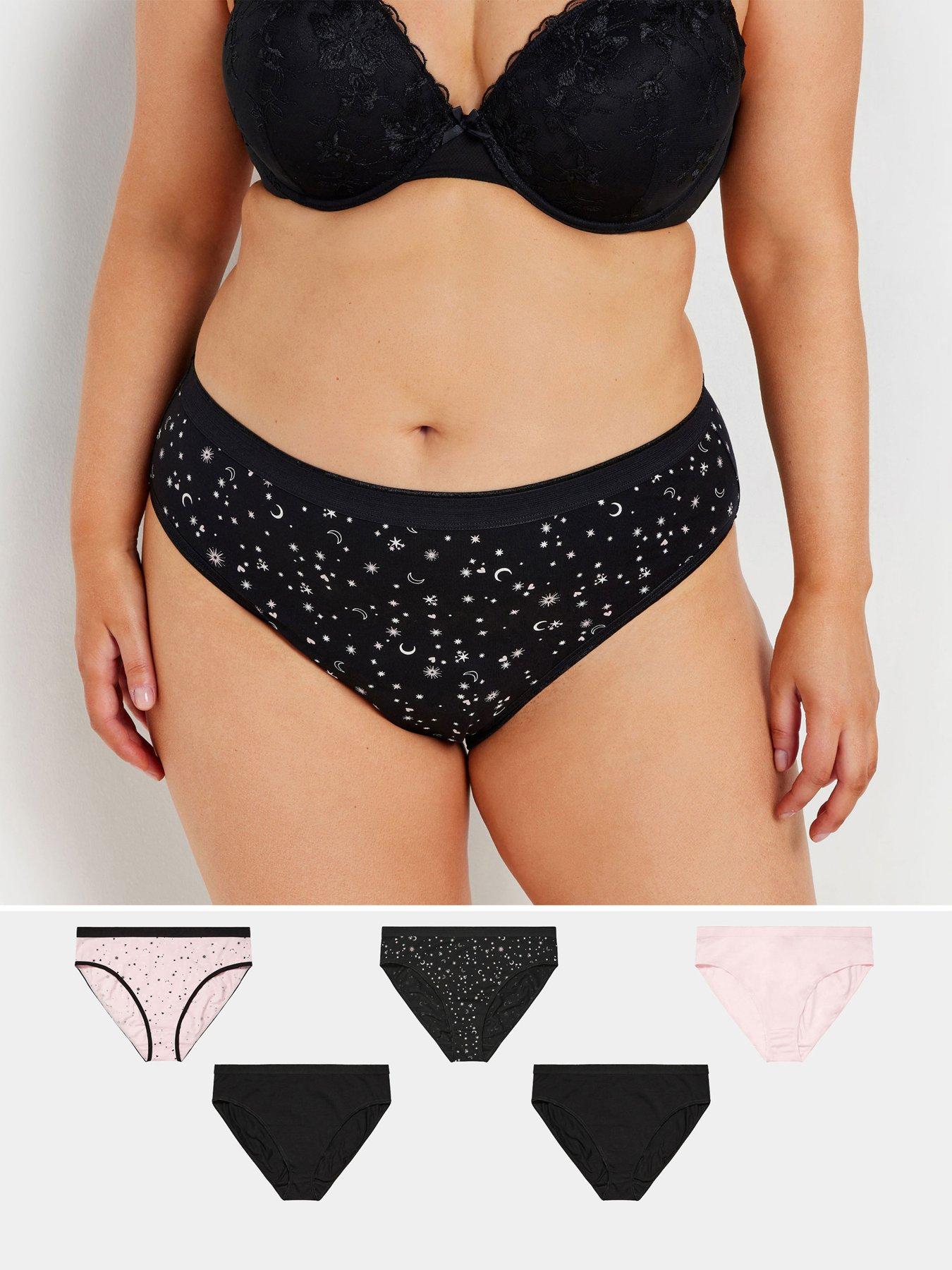 yours-curve-5-pack-stretch-stars-amp-moon-high-leg-briefs-multi