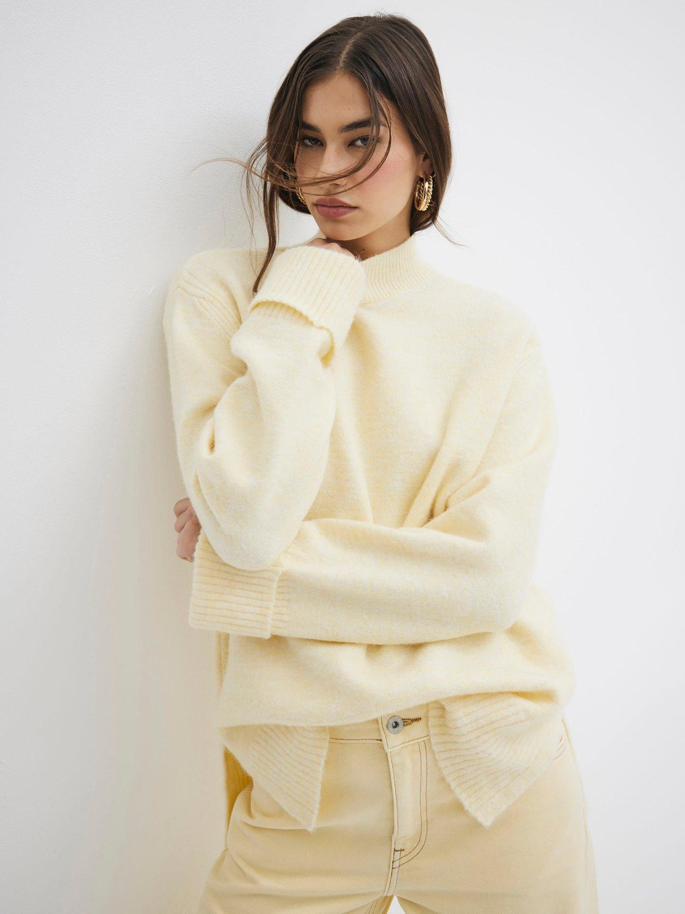 undefined Side Split Jumper - Yellow