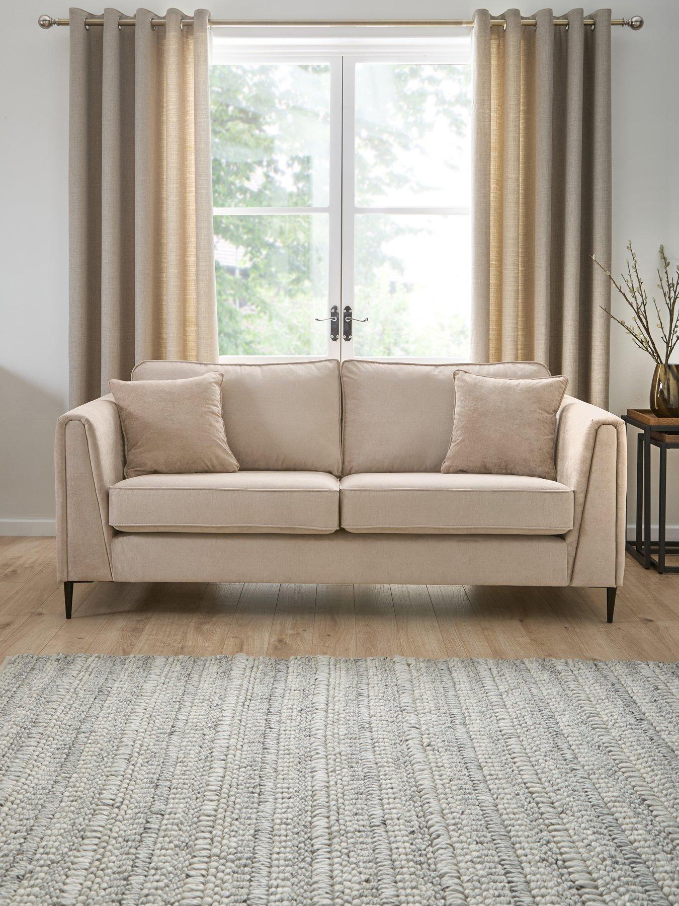 Image 1 of 7 of The Very Collection Messina 3 Seater Standard Back Fabric Sofa&nbsp;- FSC&reg; Certified