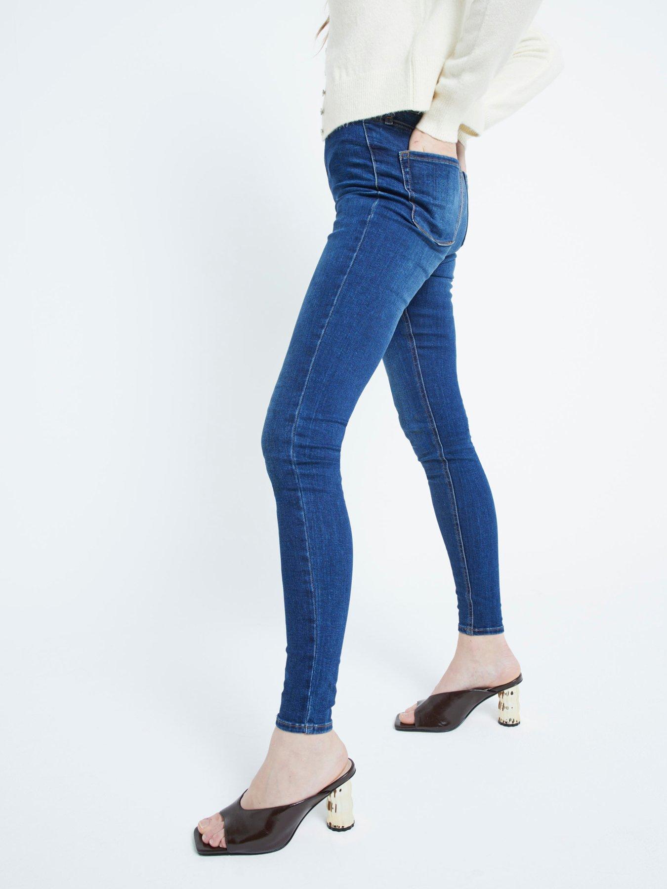 River Island High Rise Jeans - Blue