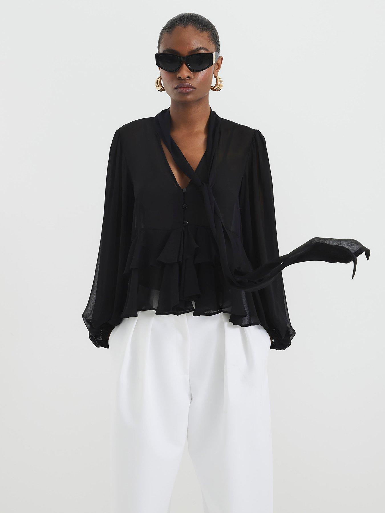 river-island-ruffle-pussybow-blouse-black