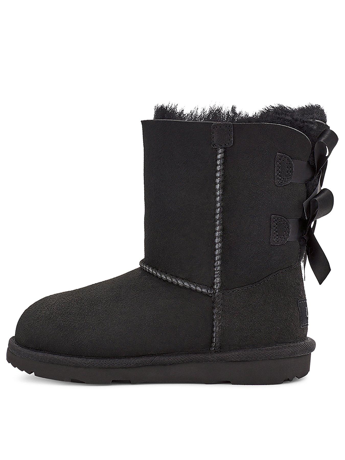 Image 2 of 4 of UGG Kids Bailey Bow II Boots - Black