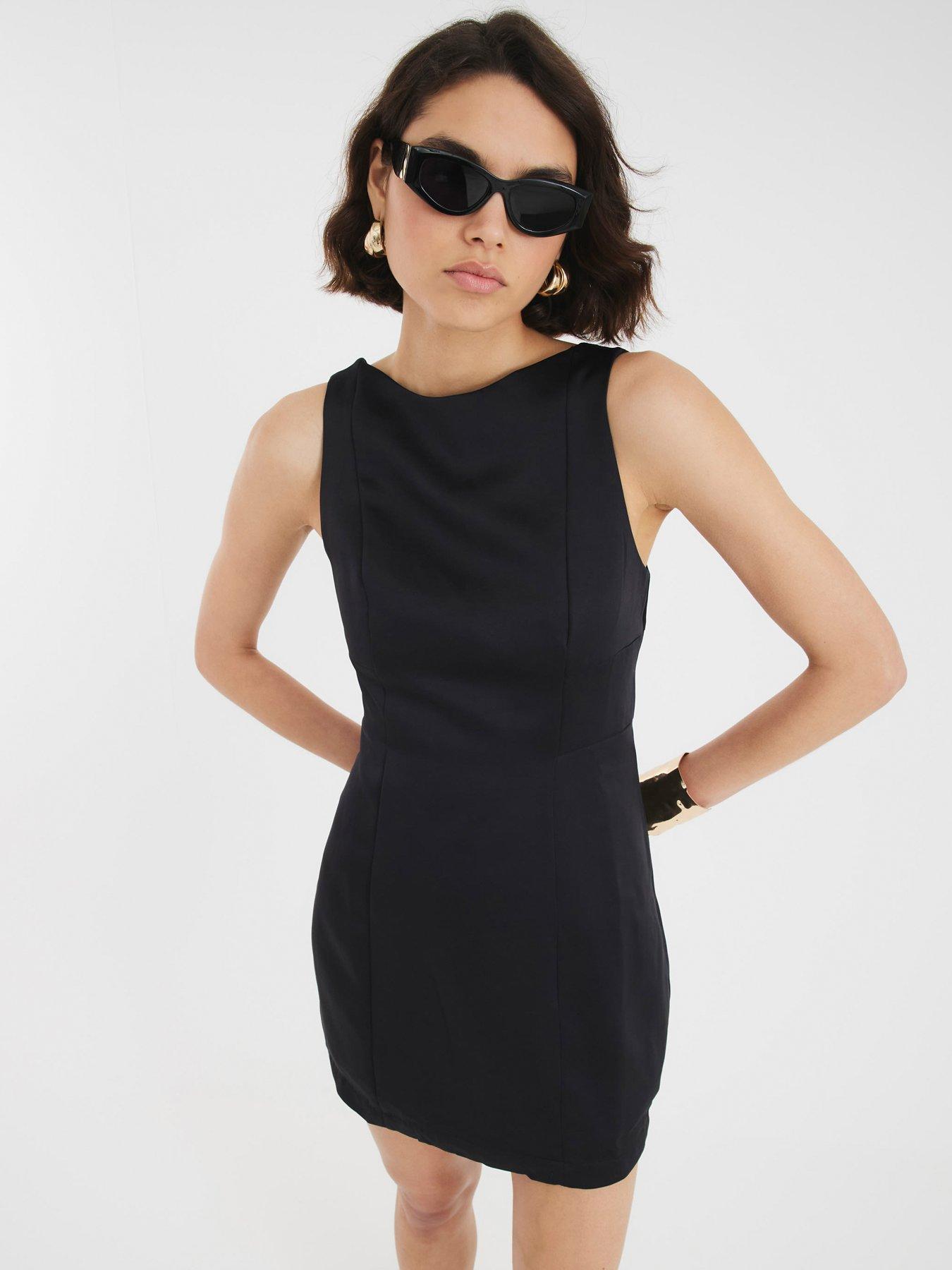 undefined Shift Mini Dress - Black