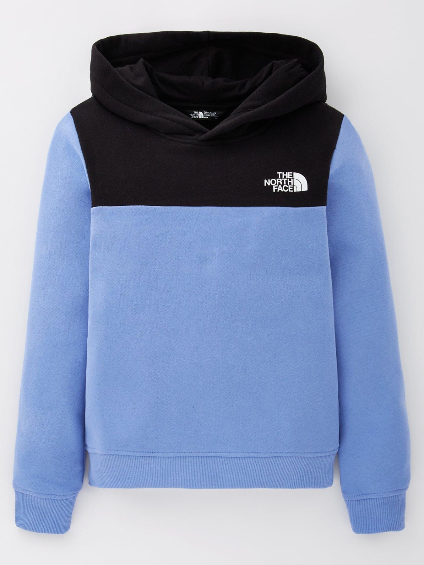  image of the-north-face-girls-back-logo-relaxed-hoodie-blue