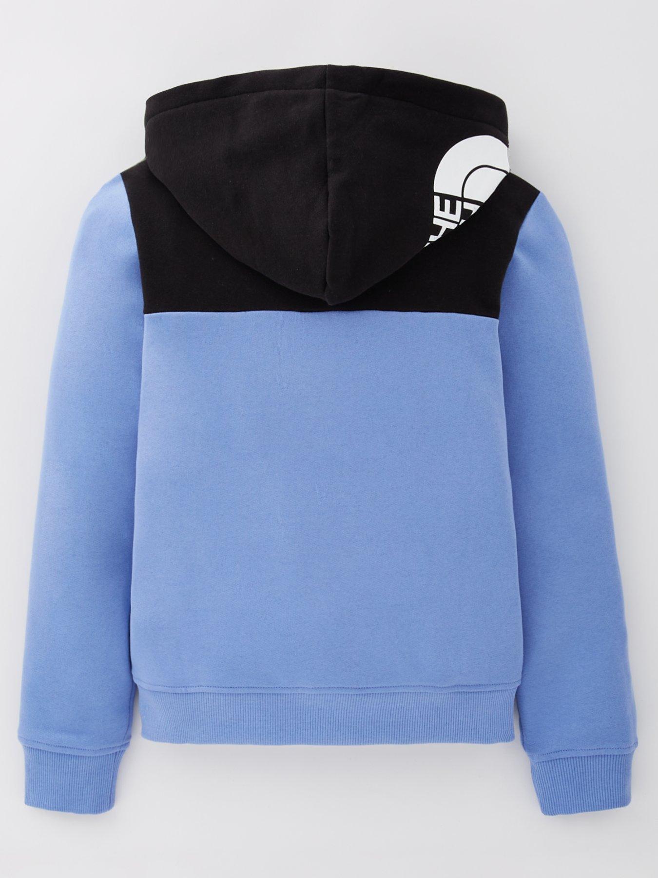  image of the-north-face-girls-back-logo-relaxed-hoodie-blue