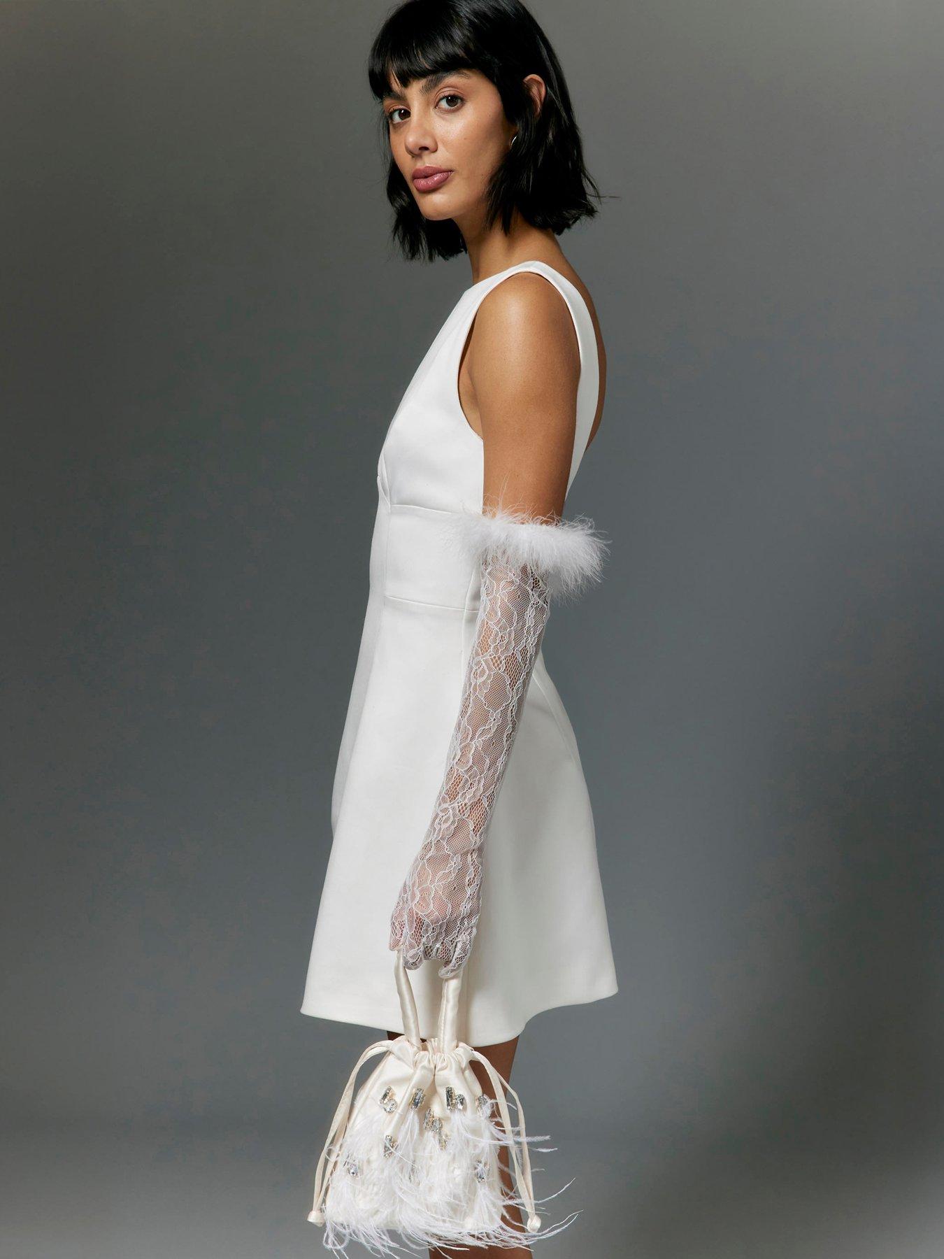 undefined Shift Mini Dress - White