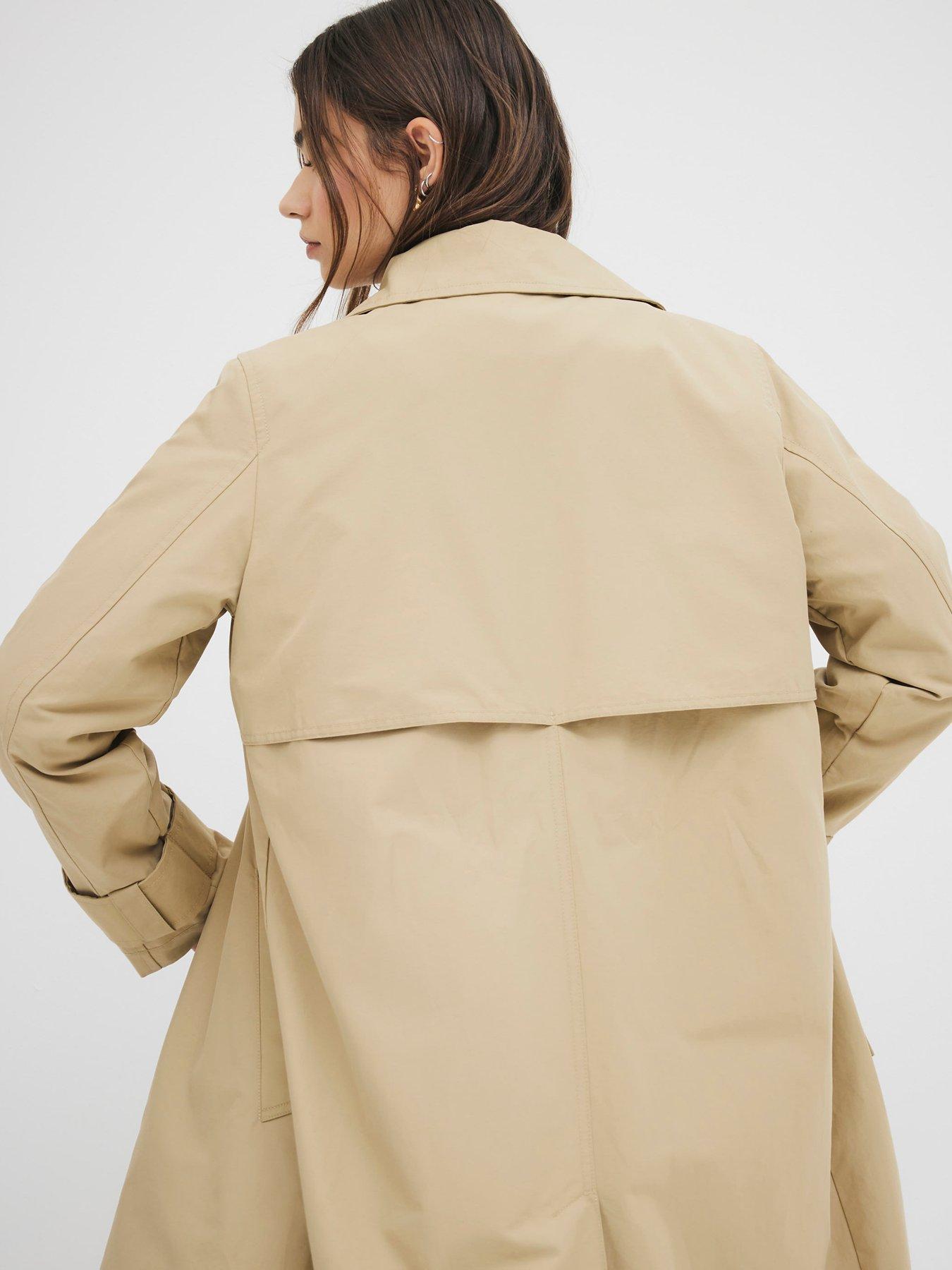  image of river-island-trench-coat-light-beige